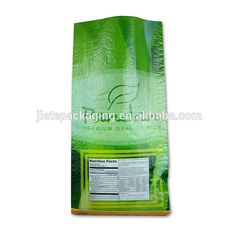 Video introduction, 25kg BOPP laminated plastic pp woven bag packing rice, sugar, flour, etc