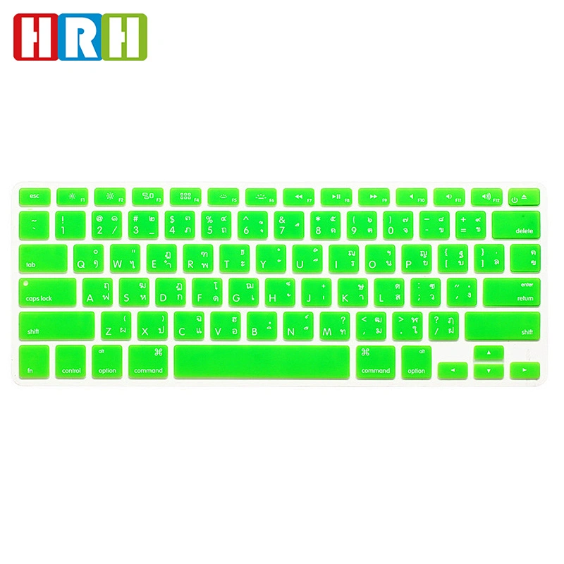 China Silicone Skin keyboard protector For Macbook laptop thai keyboard Cover For Macbook Air 13 laptop English Version