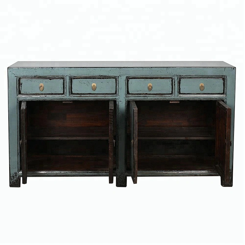 chinese antique vintage distressed lobby cabinet sideboard furniture