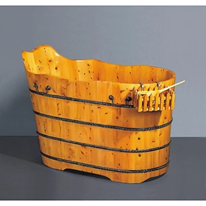 China supplier small outdoor sauna tub wooden bathtub