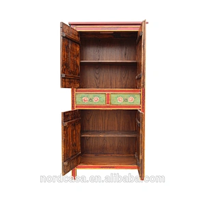 wholesale antique reproduction hand painted wooden drawer tibetan furniture
