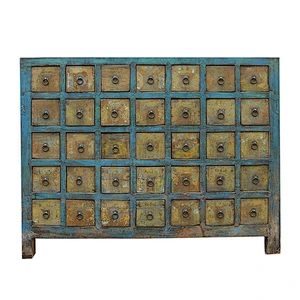 beijing Chinese antique medicine cabinet wood distressed furniture