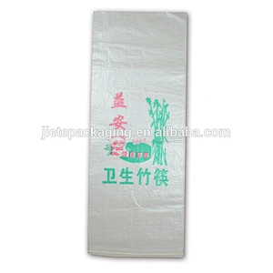 sugar, chopsticks in 100kg 50kg pp woven bag