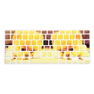 Stylish Design Custom Silicone Keyboard German Covers laptop skin for Macbook Air A1466 European Version