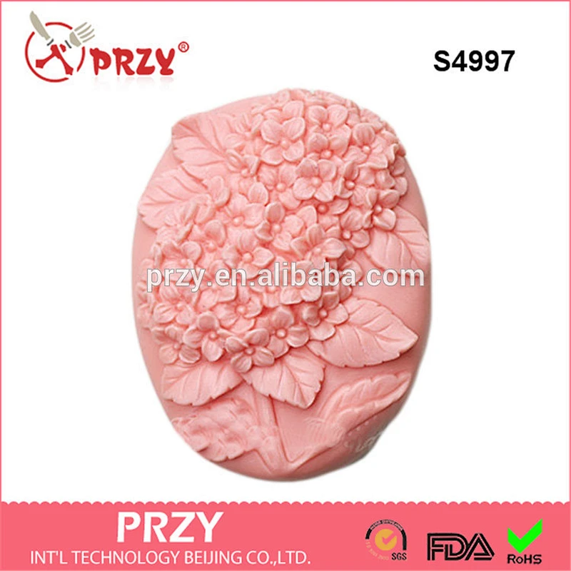 Hydrangeas 3d handmade silicone molds soap molds DIY silicone molds -S4997