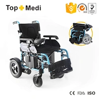 Medical services power motor folding electric wheelchair for disabled