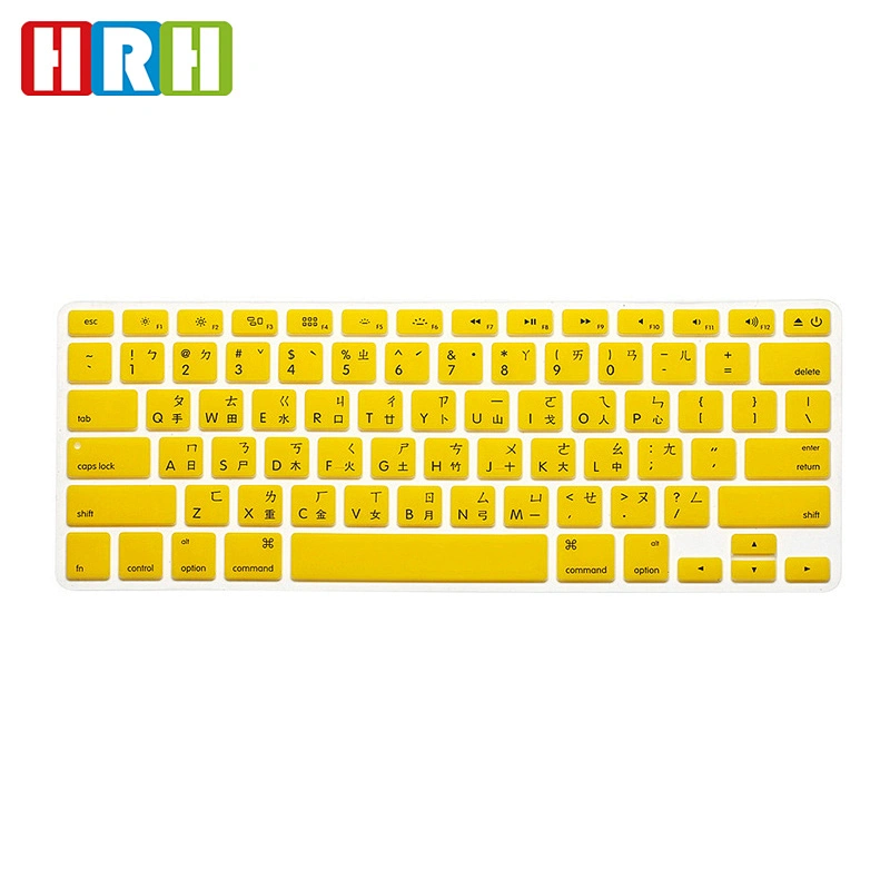 ODM Taiwanese Silicone Laptop Keyboard Skins custom keyboard cover for Macbook Air 11 Keyboard Protector English Version