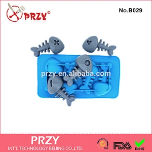 High quality fish shape silicone ice tray mold