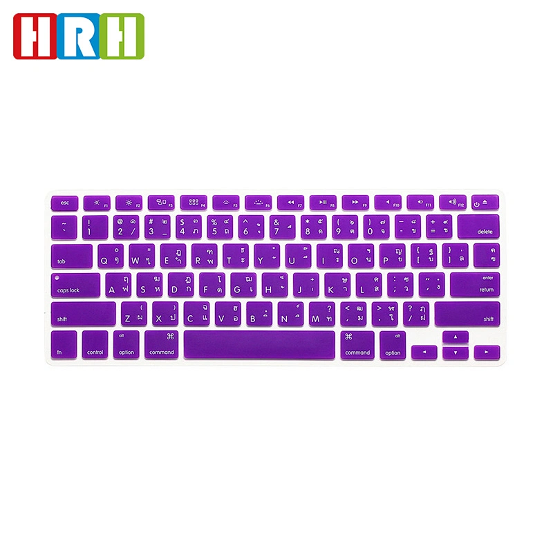 China Silicone Skin keyboard protector For Macbook laptop thai keyboard Cover For Macbook Air 13 laptop English Version