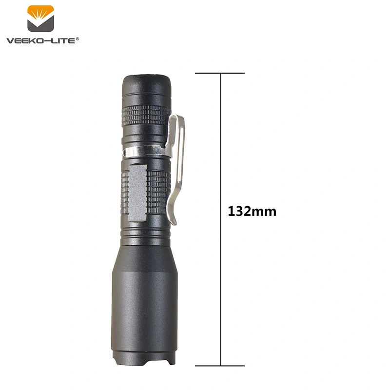 2018 Best Selling 1AA Battery  Zoomable Torch 100 lumens Pen light  Aluminium Flashlight