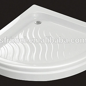 K-5504 Acrylic Bathroom Accessories Acrylic Tray Shower Corner Base