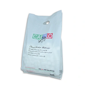 High quality pe shopping bag packaging bags with handle