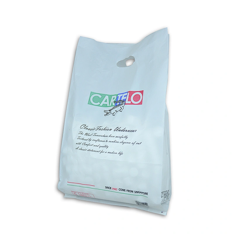 High quality pe shopping bag packaging bags with handle