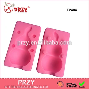 F2484 3D silicone fondant cake/muffin molds for party and kids