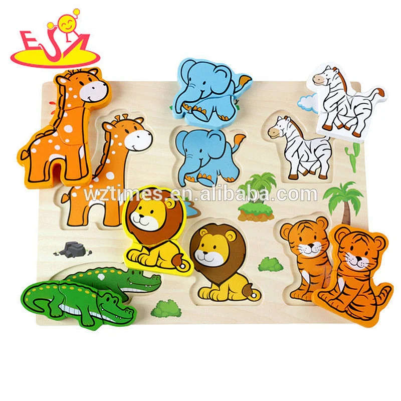 New hottest children educational wooden farm puzzle for sale W14D033