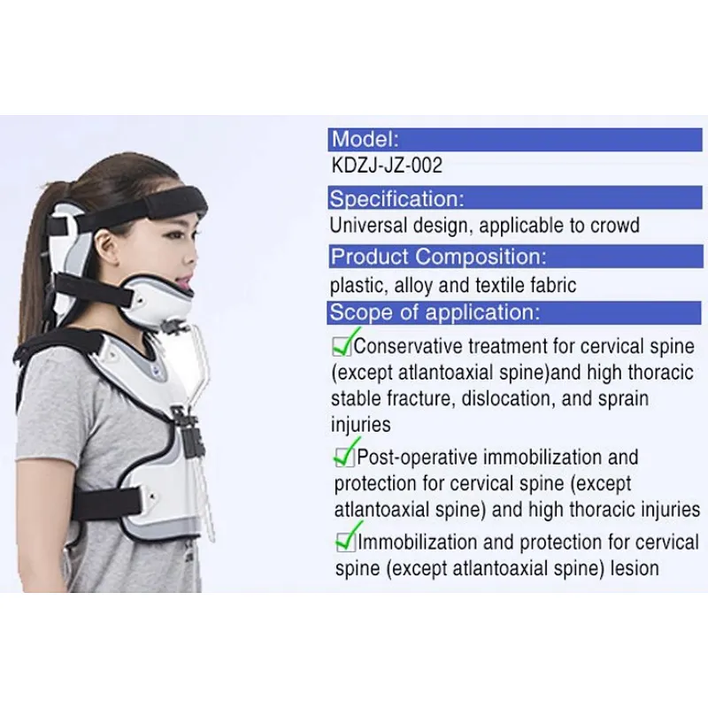 Approved by CE and FDA Cervical Thoracic Orthosis with a good quality