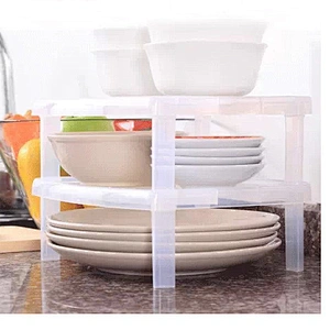 Houseware plastic  Kitchen dish rack/ detachable storage bowl rack