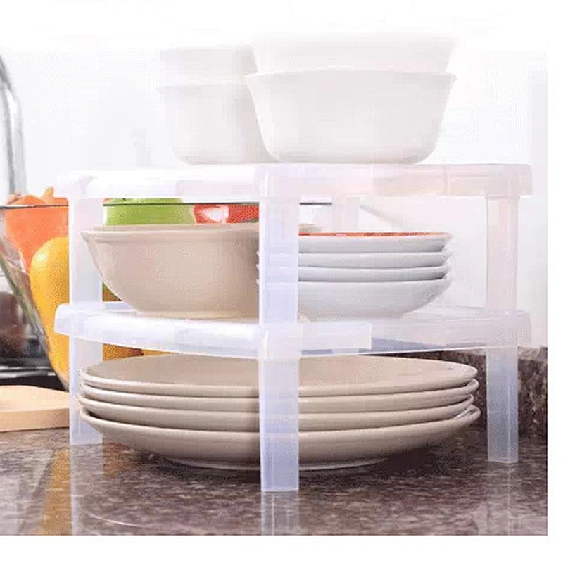 Houseware plastic  Kitchen dish rack/ detachable storage bowl rack