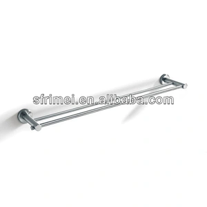 Double Rods Towel Rack Hot Sale Stainless Steel Towel Rack Wall-mounted Double Towel Hanging Rod Bathroom Towel Rack