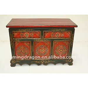 Hand painted furniture Tibetan style