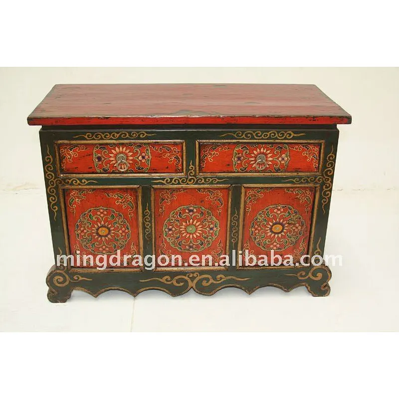 Hand painted furniture Tibetan style