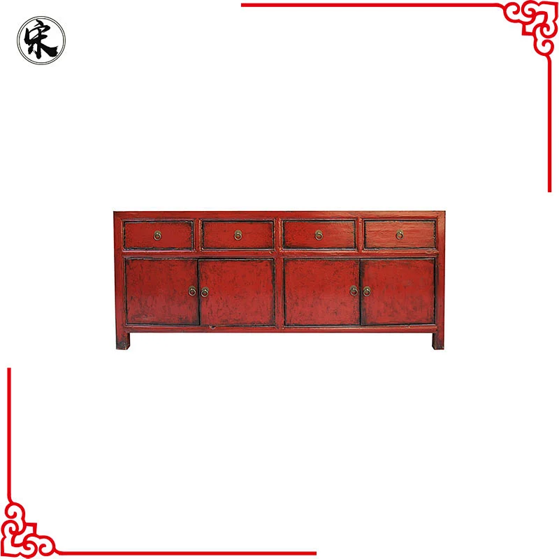 chinese antique lacquer oriental buffet tv cabinet stand furniture