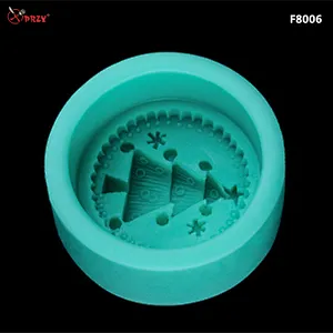 F8006 Creative Fondant Tire Soap Molds Silicone 3d Christmas Tree decorative cake Mould silicone Soap mold