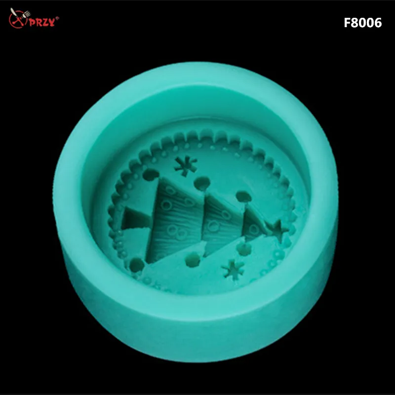 F8006 Creative Fondant Tire Soap Molds Silicone 3d Christmas Tree decorative cake Mould silicone Soap mold