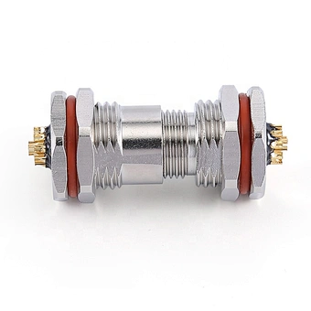 12pin M12 A Code metal front mount female waterproof connector 12pin male connector