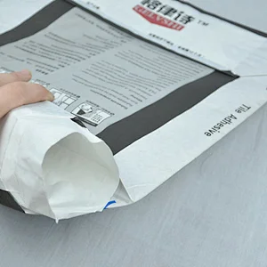 20 kg cube valve mouth paper bag for tile glue, putty powder packaging
