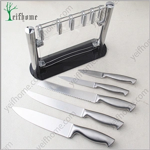 Wholesales stainless steel knife set with forged abs handle