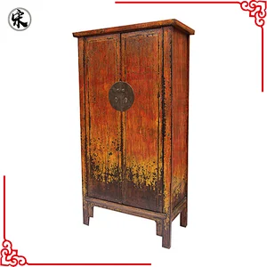 oriental solid wood pine distressed furniture