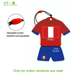 Peru hot sale air freshener, New World Cup shirt shape, a variety of flavors,welcome to order
