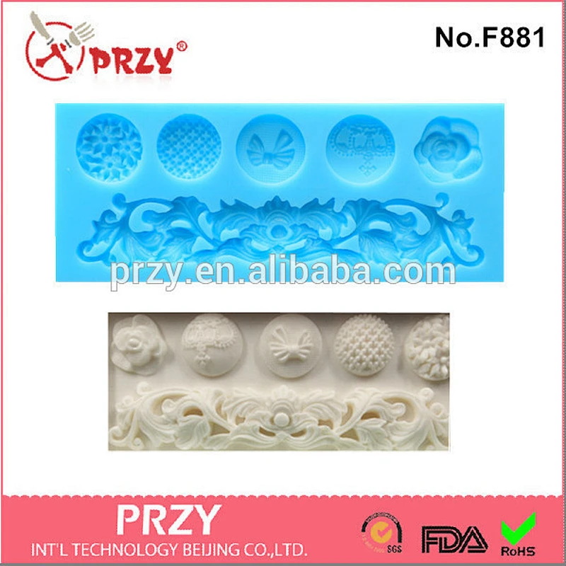 High quality cake decoration tool/ fondant silicone mould/silicone molds for cake decorating