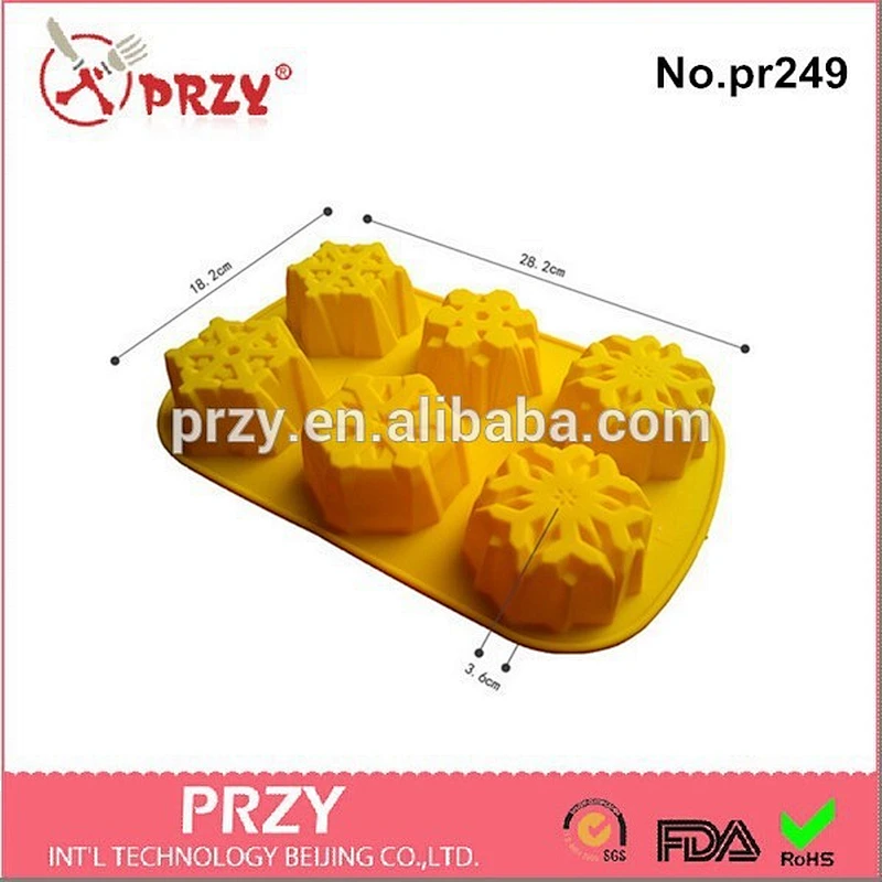 Flake 2 Silicone CupCake Mold/Soap Mold/Mooncake Mold