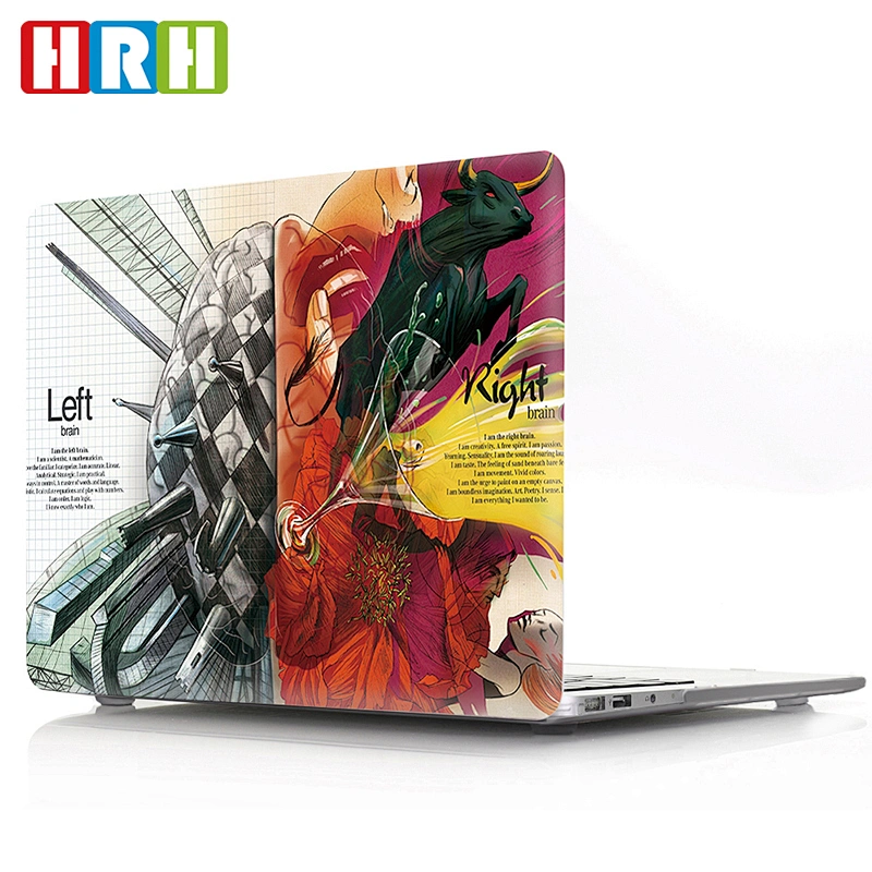 creative case brain support Custom custom diy case For macbook air 12 inch glitter cases