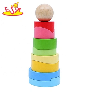 Hot sale colorful wooden baby building blocks for education W13D211