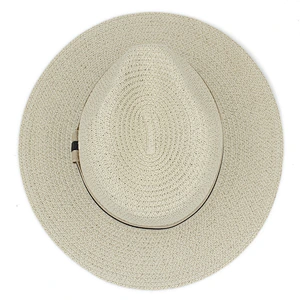 Fashion Men Women Paper Straw Panama Hat Woven Paper Straw Hat In Hollow