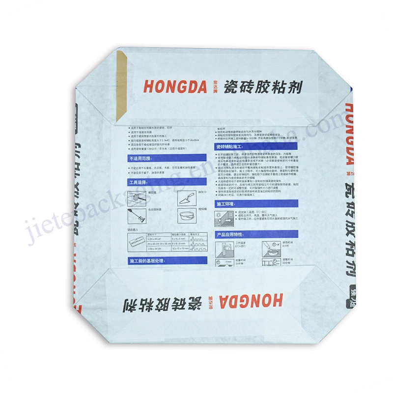 25kg block bottom stand up 3 layer kraft paper with lining bag for cement,wall putty,dry mortar,gypsum