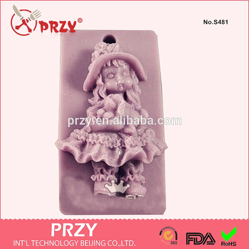 Handmade decorative silicone molds for concrete