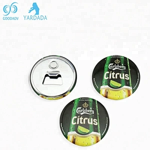 Professional custom design round beer bottle opener