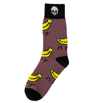 Wholesale Women Custom Fashion Casual Cartoon Banana Jacquard Socks