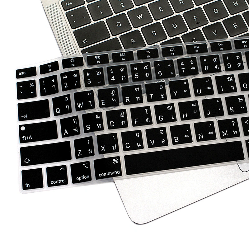 US Version Silicone Languages Keyboard Covercustom keyboard skin For Macbook Thai For Macbook Air 13