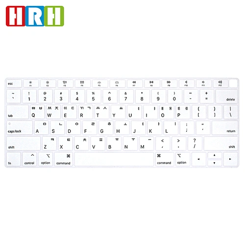 Korean custom silicone keyboard cover for MacBook Newest Air 13 Inch 2018 Release A1932 with Retina Display English Version