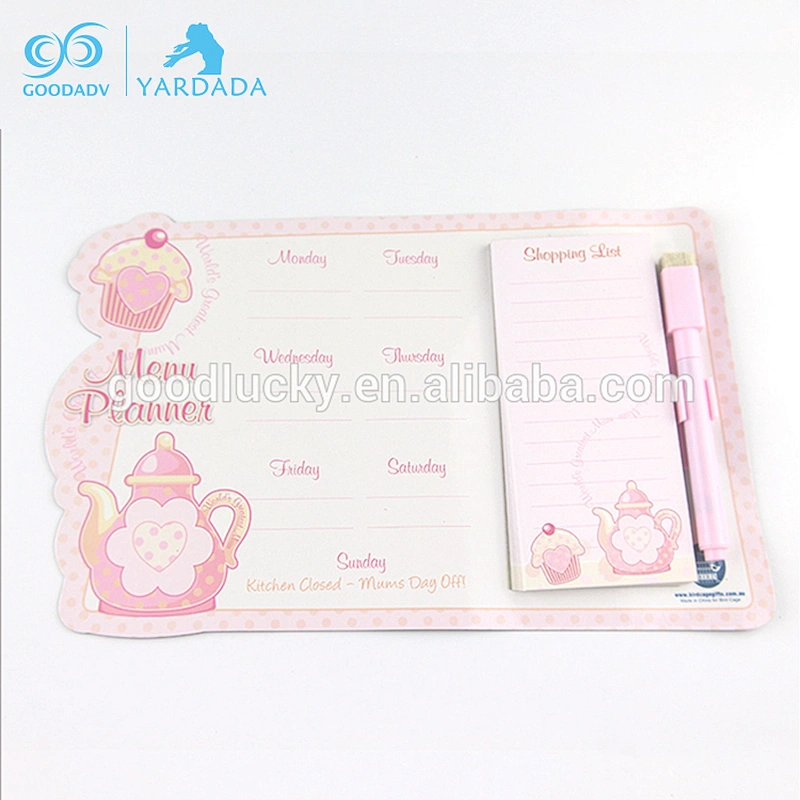 Hot selling mini sticker paper for fridge notepad custom magnetic tear off notepad