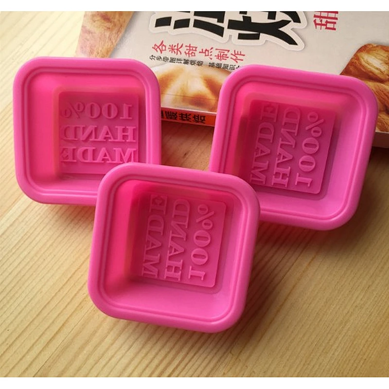 S4005 Delicate Cute Craft Art Square Silicone Oven Handmade Soap Molds DIY Soap Mold Hot Selling