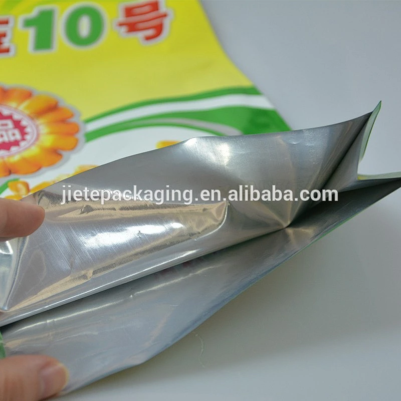 custom logo PE plastic vacuum bag for packing corn 2kg