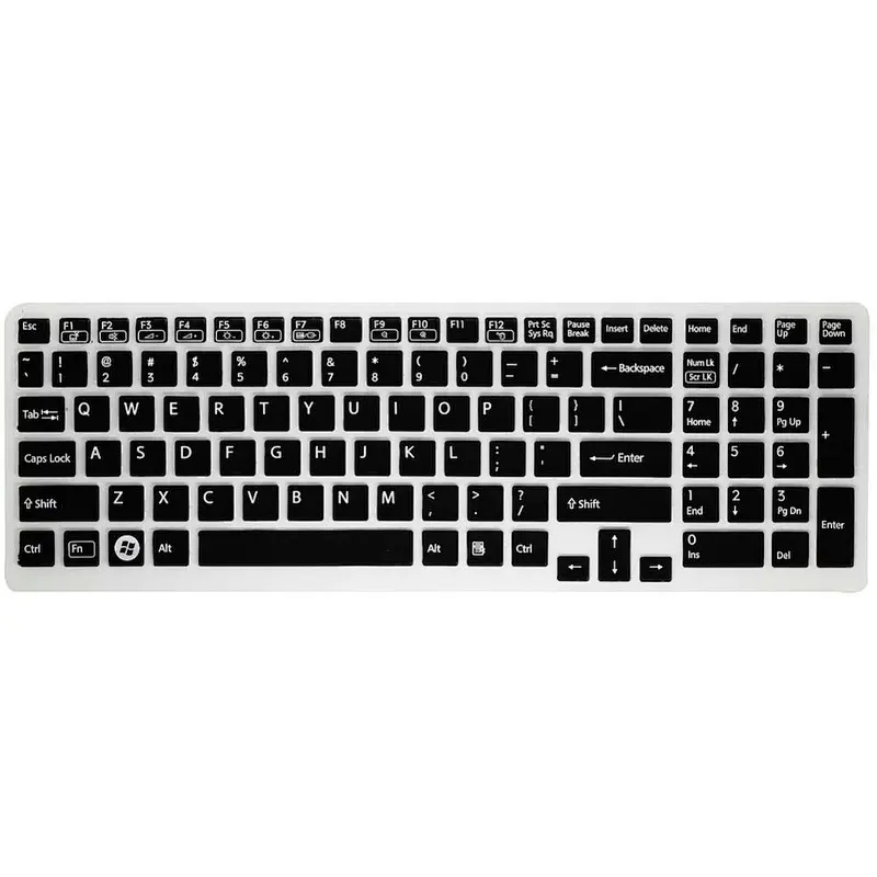 Silicone Keyboard Cover Skin keyboard protector keyboard skins for SONY VAIO EB(15.5 inch)