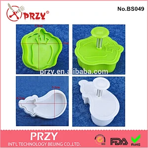 vegetable eggplant shaped plastic cookie cutter
