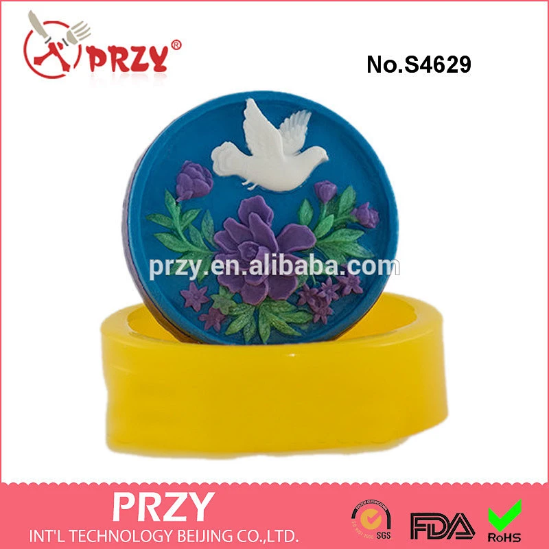 S4629 Silicone birds soap mold Food grade birds soap mold silicone resin mold